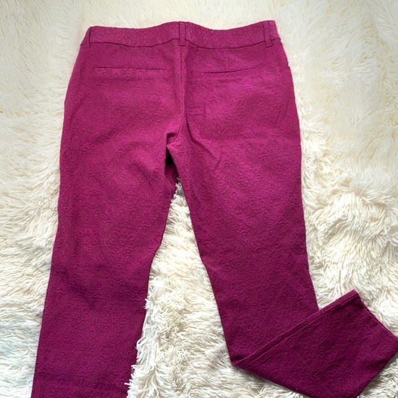 Old Navy Denim - Old navy pixie pant magenta jacquard (RARE)